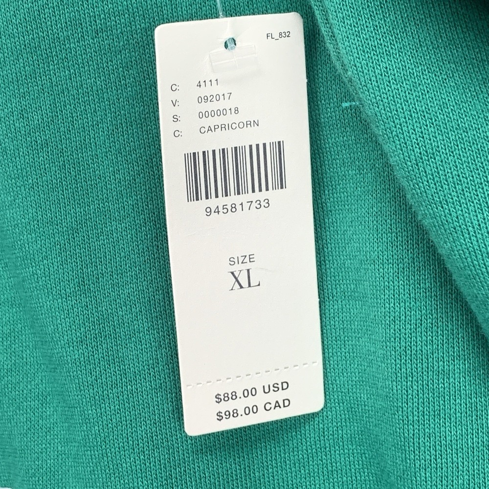 NWT Anthropologie Capricorn Zodiac Sweatshirt Crew Neck Pullover Green - Size XL - Picture 6 of 8